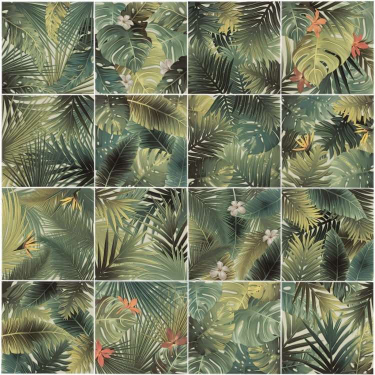 Jungle KE-18095 tropikalne kafelki ścienne Barwolf dżungla