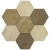 Treverkdear Mosaico Mix M0KQ płytki gresowe drewnopodobne 35,5x35,9 Marazzi mozaika heksagony