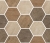 Treverkdear Mosaico Mix M0KQ płytki gresowe drewnopodobne 35,5x35,9 Marazzi mozaika heksagony
