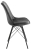 Eris nowoczesne grafitowe krzesło do jadalni z metalową podstawą