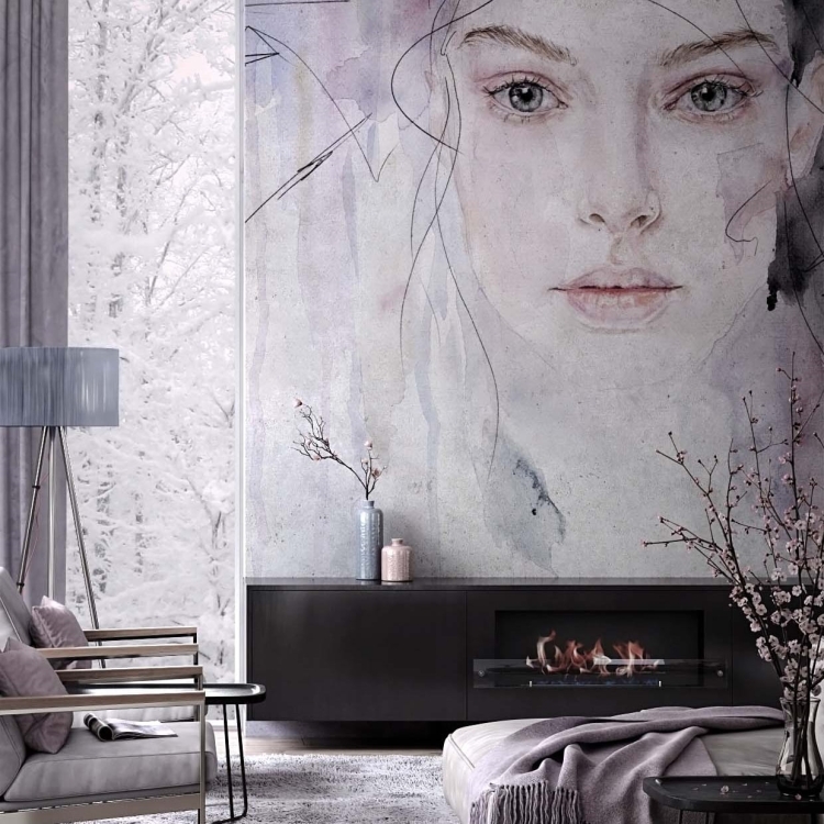 Tapeta na fizelinie kobieca twarz Wonderwall Elegia Human Story