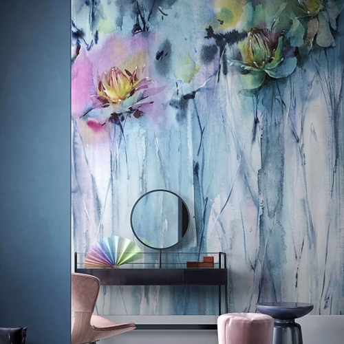 Melodi abstrakcyjna tapeta w kwiatowe wzory Wonderwall Studio Fleur Scharme