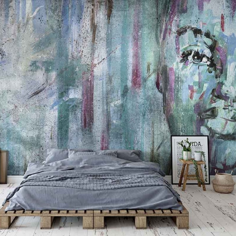 Lanwit tapeta ścienna na fizelinie z wizerunkiem kobiecej twarzy Wonderwall Studio Human Story