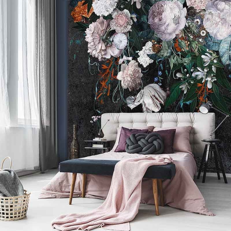 Różana tapeta ścienna na fizelinie Fleur Scharme Fiori kwieciste bukiety