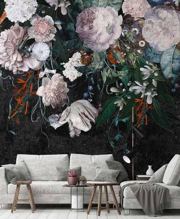 Różana tapeta ścienna na fizelinie Fleur Scharme Fiori kwieciste bukiety