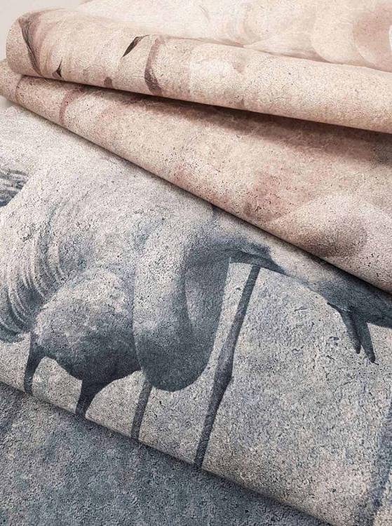 Armonia tapeta ścienna na fizelinie Style Story akwarelowe flamingi