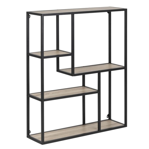 Scandi Loft Sonoma Oak regał asymetryczny wiszący kolor dąb sonoma