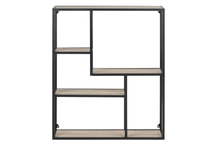 Scandi Loft Sonoma Oak regał asymetryczny wiszący kolor dąb sonoma