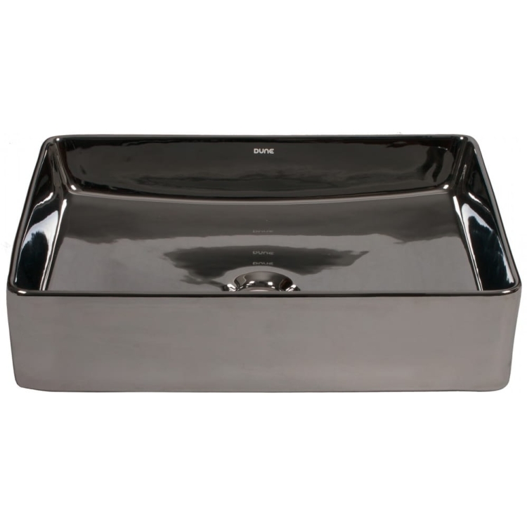 Lavabo Wonder Silver Dune metaliczna umywalka nablatowa
