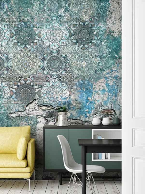 Desir Style Story piękne ornamenty tapeta na fizelinie w postarzany ażurowy wzór