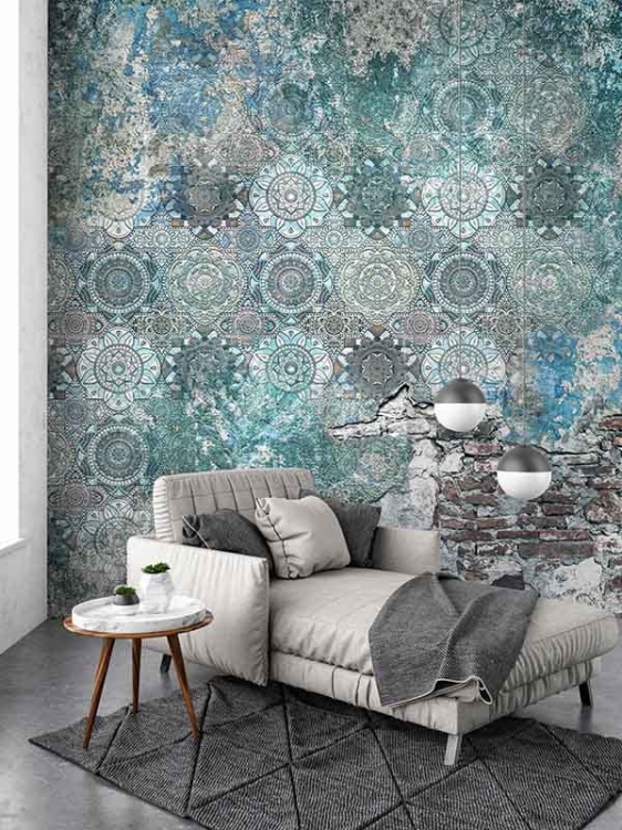 Desir Style Story piękne ornamenty tapeta na fizelinie w postarzany ażurowy wzór