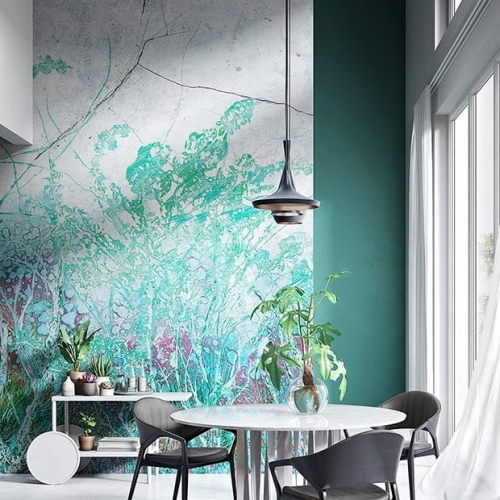 Podmorskie życie Prime subtelna tapeta ścienna na fizelinie z lasem wodorostów