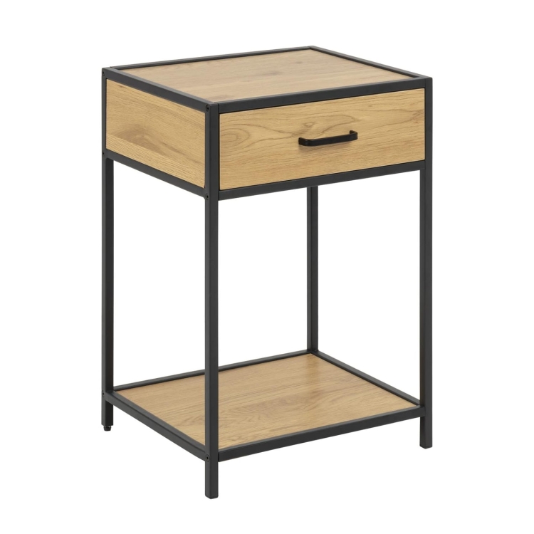 Scandi Loft Wild Oak szafka nocna z szufladą 42x35 dziki dąb