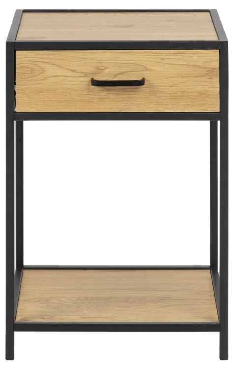 Scandi Loft Wild Oak szafka nocna z szufladą 42x35 dziki dąb