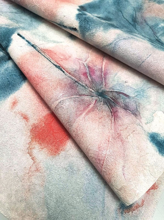 Euforia Fleur Scharme wysokiej jakości tapeta na fizelinie z motywem akwarelowych kwiatów
