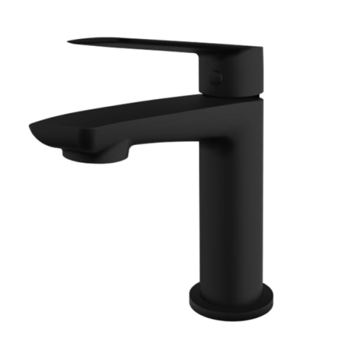 Vedo Desso Nero bateria umywalkowa jednouchwytowa z korkiem, czarny mat VBD4001CZ/C