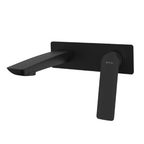 Vedo Desso Nero bateria umywalkowa podtynkowa bez korka, czarny mat VBD4012CZ