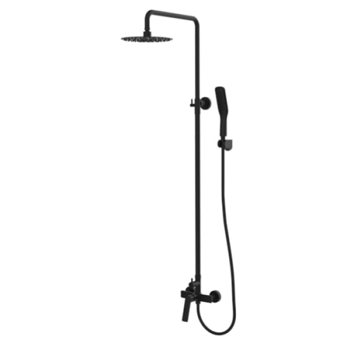 Vedo Desso Nero kolumna z baterią mieszakową I, czarny mat VBD4007CZ