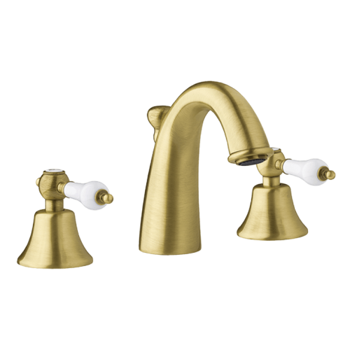 Vedo Etros Brąz bateria umywalkowa 3-otworowa w stylu retro z korkiem 2125BR