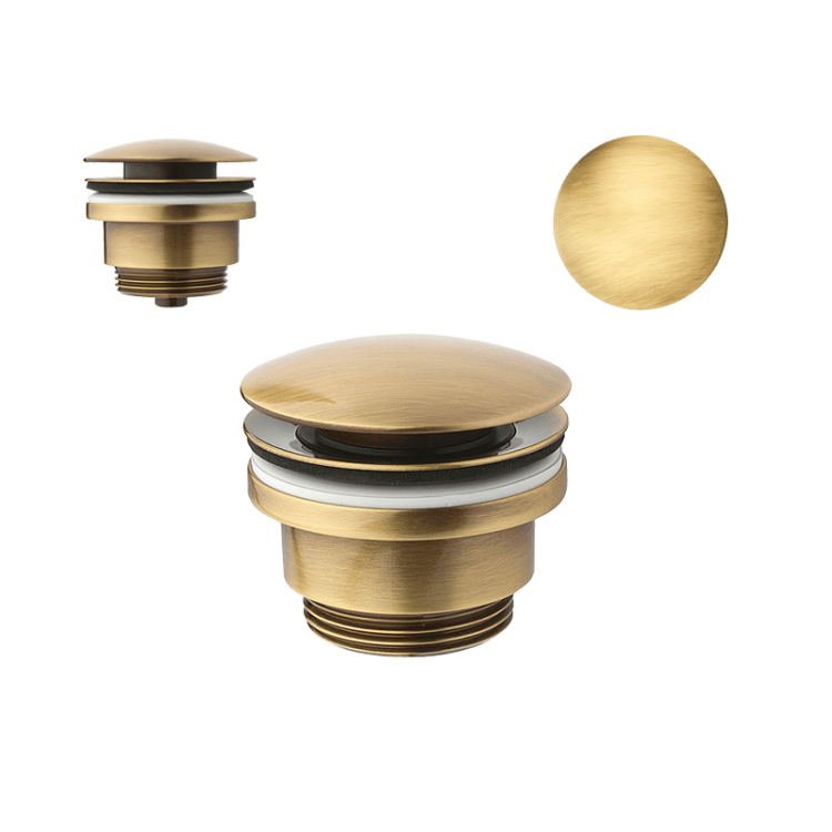 Vedo antyczny brąz korek do umywalki klik-klak 281BR