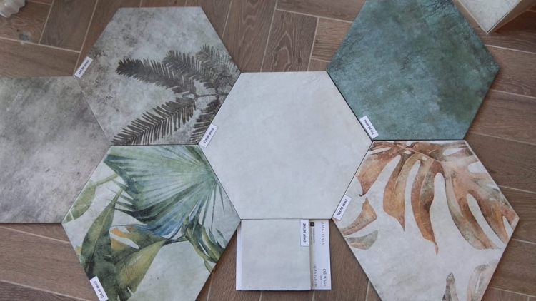 ZYX Amazonia Off White 32x36,8 płytki plastry miodu