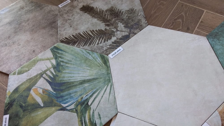 ZYX Amazonia Off White 32x36,8 płytki plastry miodu