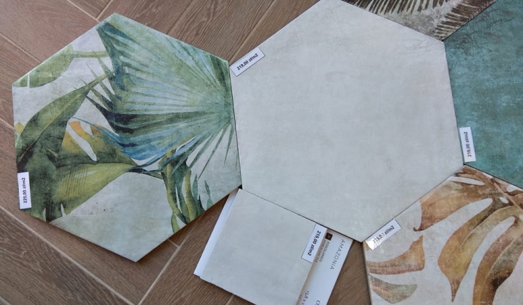 ZYX Amazonia Off White 32x36,8 płytki plastry miodu