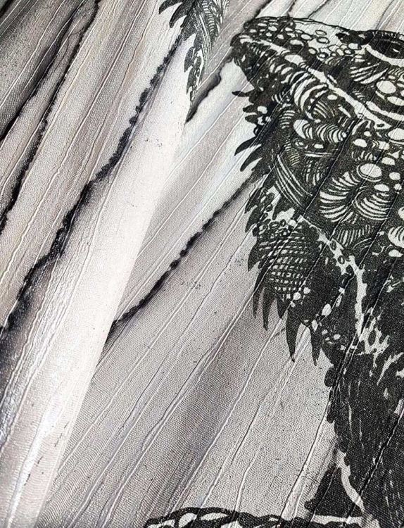 Iguana szara tapeta na fizelinie ze zwierzęcym motywem jaszczurki