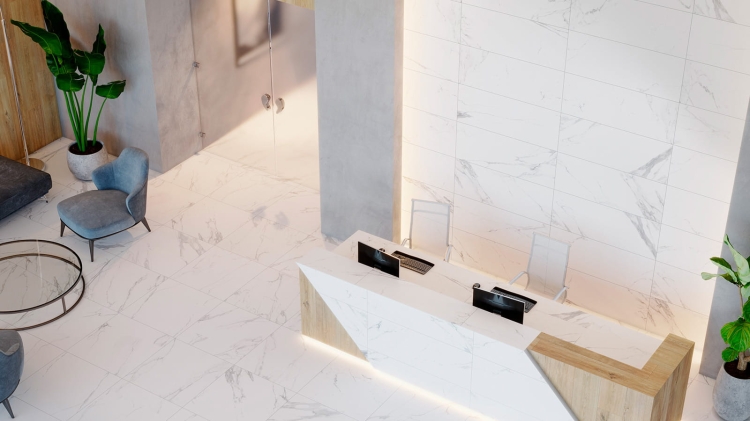 Artic Venis 45x120 matowe płytki ścienne imitujące marmur