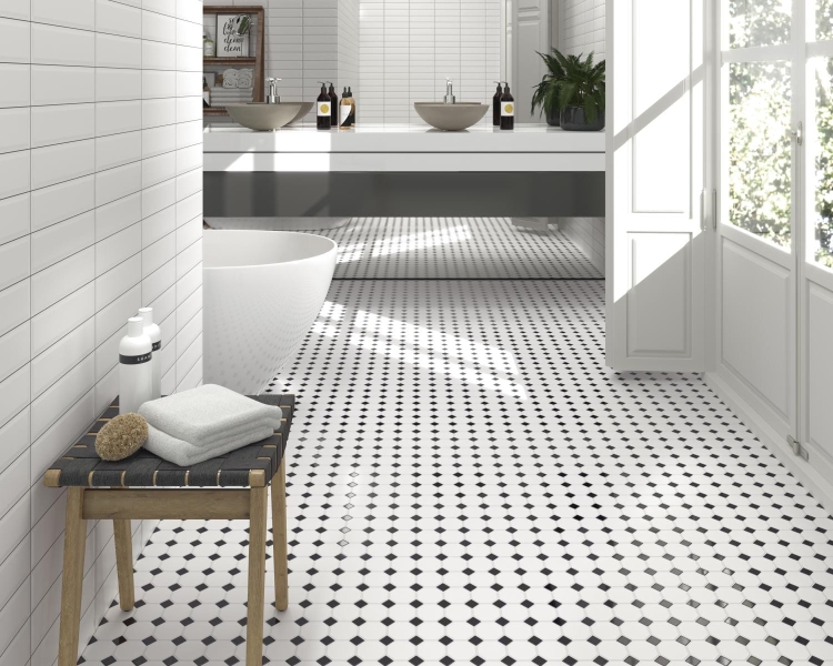 Dune Oxford Black 187987czarno biała mozaika uniwersalna