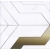L'Antic Colonial Focus White Gold kamienna mozaika geometryczna ze złotym akcentem