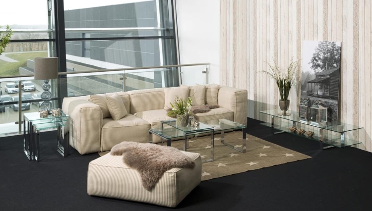 Kross Nest komplet nowoczesnych stolików kawowych 50x50 zestaw 3 sztuki