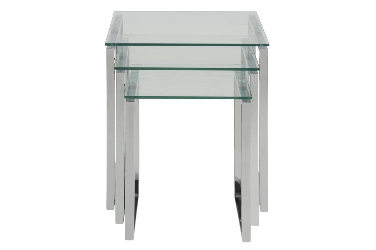 Kross Nest komplet nowoczesnych stolików kawowych 50x50 zestaw 3 sztuki