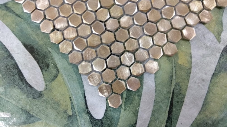 Gravity Aluminium Hexagon Gold mozaika L'Antic Colonial