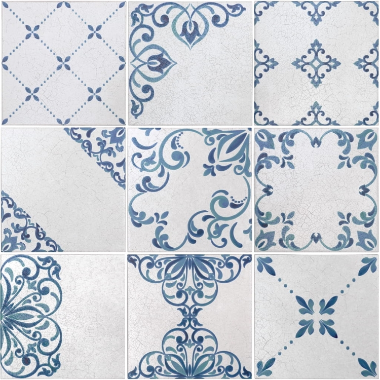 Delft Palais Random Mix KE-17040 Barwolf dekoracyjne kafelki uniwersalne w stylu vintage