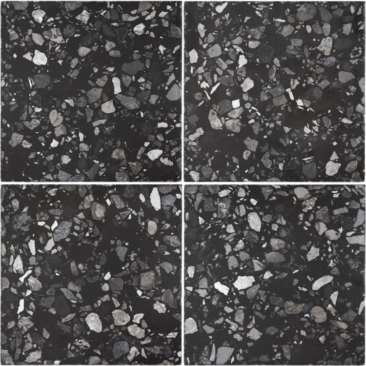 Baerwolf Flakes Black KE-17074 kafelki czarne lastryko