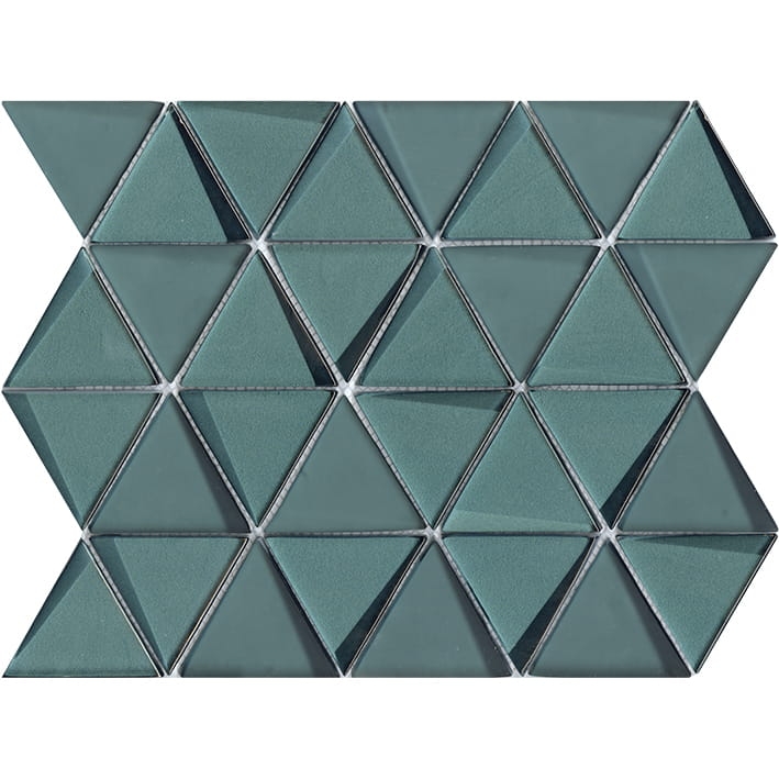 L'Antic Colonial Effect Triangle Emerald szklana mozaika trójkąty
