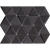 L'Antic Colonial Effect Triangle Black szklana mozaika trójkąty