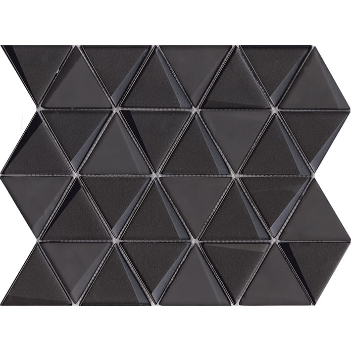 L'Antic Colonial Effect Triangle Black szklana mozaika trójkąty