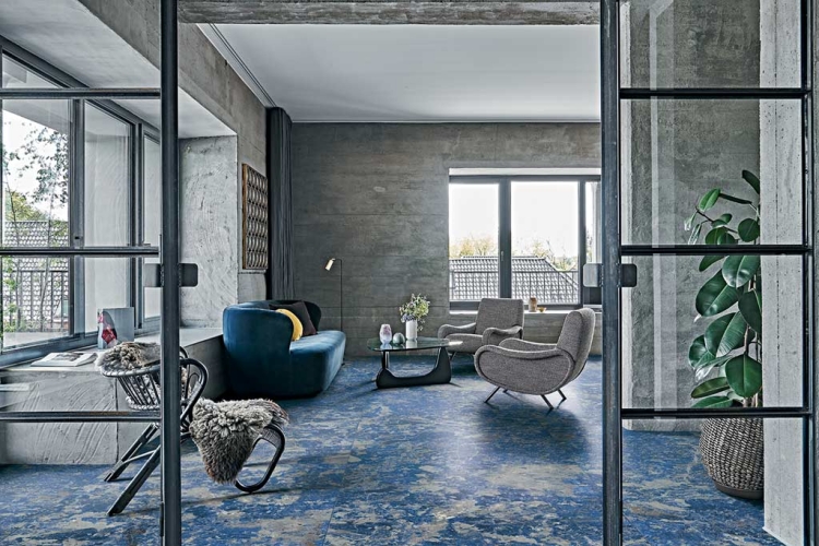 Les Bijoux de Rex Sodalite Bleu płytki gresowe niebieski kamień