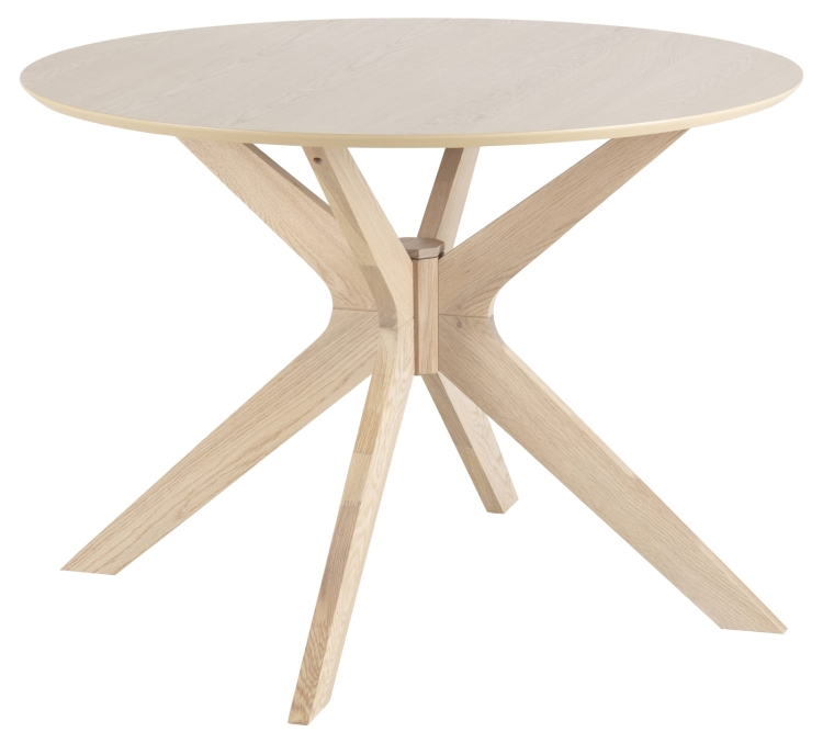 Skandynawski okrągły stół Fiord Dining Table solidny dębowy Ø 105cm