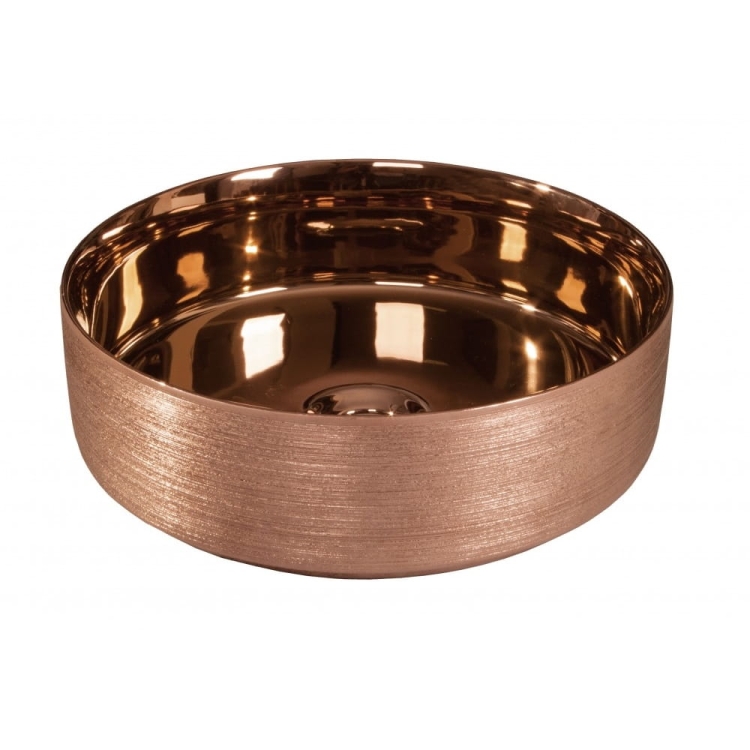 Dekoracyjna umywalka nablatowa Dune Lavabo Heller Rose Gold 188010 różowe złoto