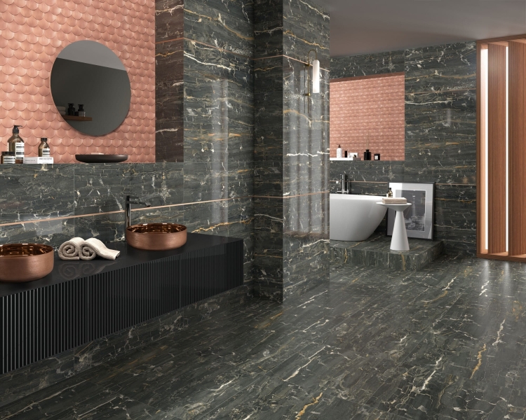 Dekoracyjna umywalka nablatowa Dune Lavabo Heller Rose Gold 188010 różowe złoto