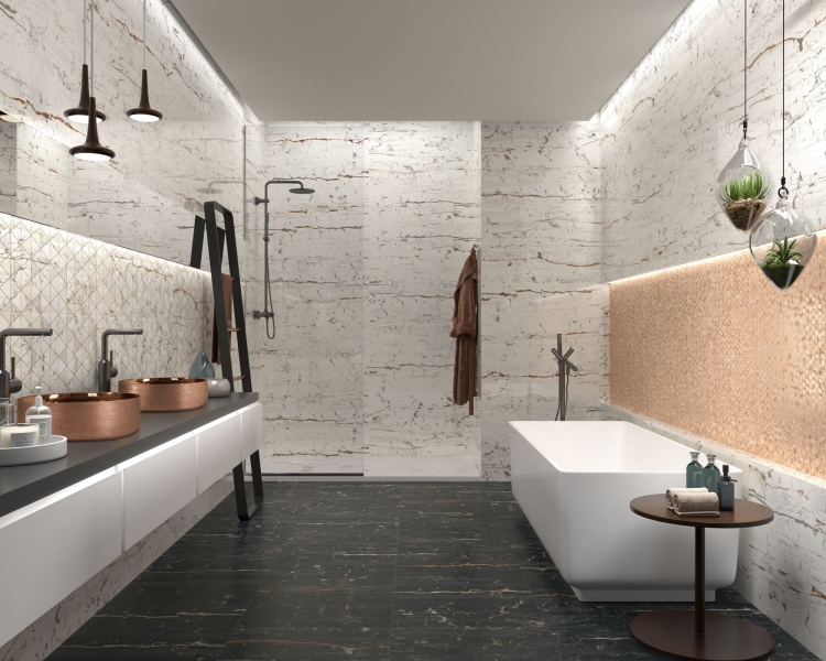 Dekoracyjna umywalka nablatowa Dune Lavabo Heller Rose Gold 188010 różowe złoto