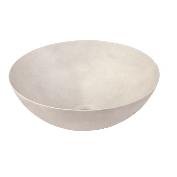 Dune Berlin Bone 188030 biała ceramiczna umywalka nablatowa