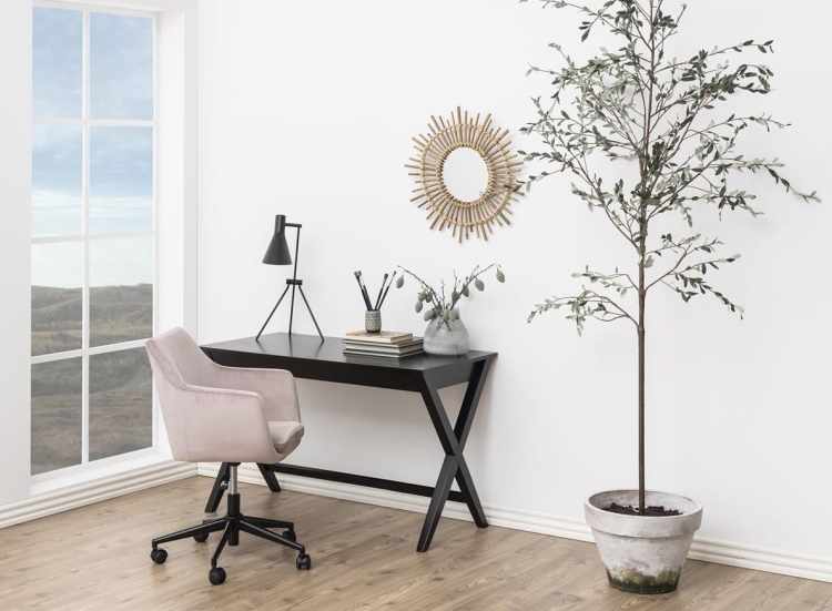 Scandi Black biurko w skandynawskim stylu z dużą pojemną szufladą 120x60 czarne