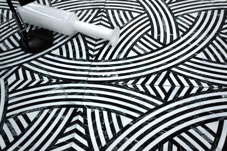 Aparici Bella Bianco Centro Natural 100x100 dekoracyjne płytki matowe