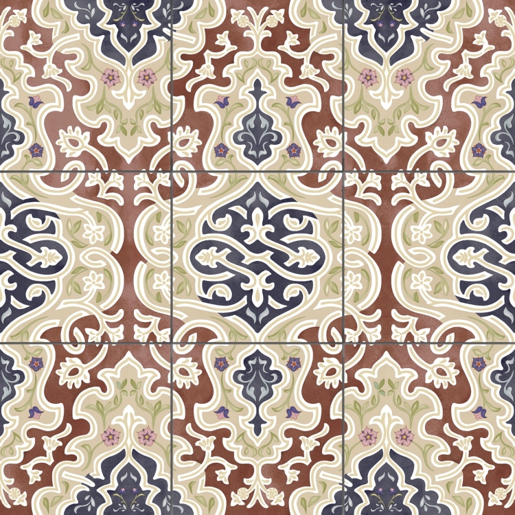 Aparici Tawriq Brown Natural 59,2x59,2 orientalne płytki dekoracyjne