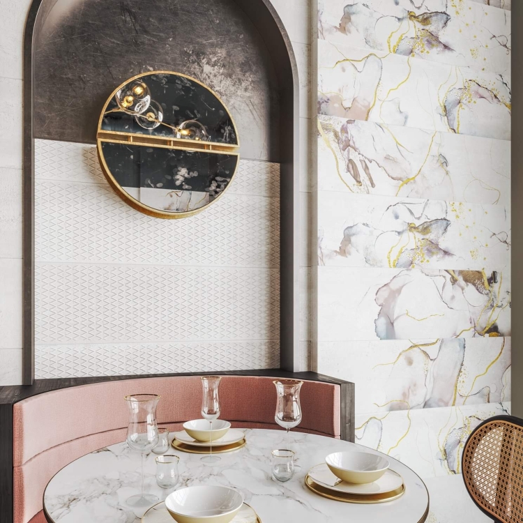 Aparici Metallic Ornato 29,75x99,55 dekoracyjne płytki ścienne