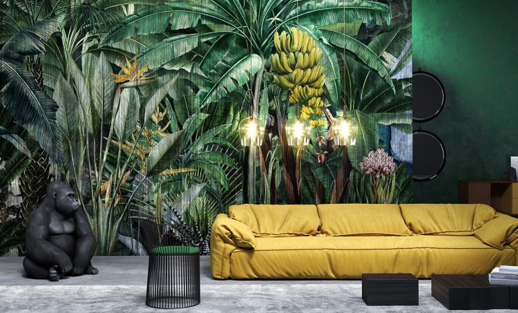 Tropikalny las dżungla oryginalna tapeta ścienna na fizelinie Kenia 3 kolory